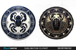 Watercolor Scorpio Zodiac Sign Clipart Product Image 1