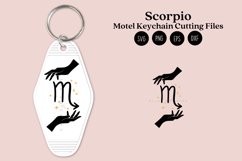 Scorpio Zodiac Signs keychain svg cutting files or sublimation files for keychain