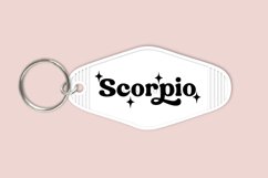 Scorpio zodiac signs keychain svg cutting files or sublimation files for keychain