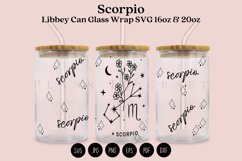 scorpio zodiac star sign libbey beer can glass full wrap svg presized template for 16oz and 20oz glass for Cricut Silhouette and sublimation