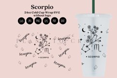 scorpio zodiac star sign starbucks 24oz cold cup wrap svg presized template for tumbler venti suitable for cricut and silhouette