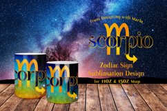 Scorpio - Zodiac Sign 11oz &amp; 15oz Mug Sublimation, design 1 Product Image 1