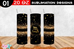 Zodiac Sign Sublimation Tumbler Wrap Product Image 2