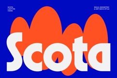 Scota - Bold Geometric Font Product Image 1