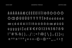 Scota - Bold Geometric Font Product Image 11