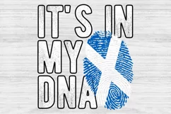It's in my DNA Scotland Flag Fingerprint PNG Sublimation Product Image 1