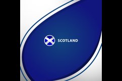 Scotland square layout background concept design template Product Image 2