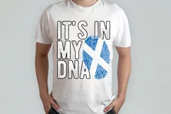 It's in my DNA Scotland Flag Fingerprint PNG Sublimation Product Image 2