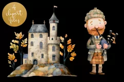Cute Scotland Clipart - 4 PNG Files Product Image 2