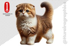 Scottish Fold Cat Clipart - PNG File Product Image 1