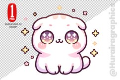 Scottish Fold Cat Clipart - PNG File Product Image 1