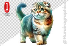 Scottish Fold Cat Clipart - PNG File Product Image 1