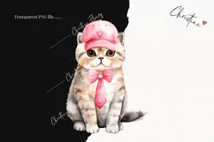 Valentine Scottish Fold Cat PNG | Valentine's Day Clipart Product Image 2