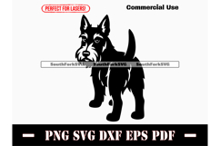 Scottish Terrier Dog Butt SVG PNG DXF EPS PDF Product Image 1