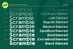 Scramble - Variable Experimental Sans Serif Font Family Product Image 12