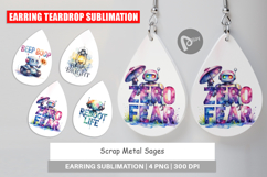 Vintage Robot Quotes Earring Product Image 1