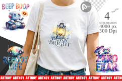 Vintage Robot Quotes Sublimation Product Image 1