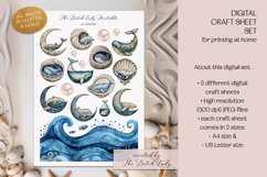 Whimsical Whales Craft Sheets - 3 Printable JPEG Files Product Image 3