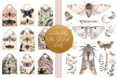 Watercolor Moths Decoupage Craft Sheets Product Image 2