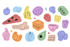 Scrapbook Food Stickers Product Image 1