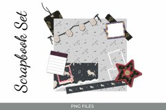 Grey Leo Sign Seamless Pattern - Scrapbooking Set Product Image 1