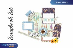 Dream Catcher with Vintage Seamless Pattern - Scrapbook Set Product Image 1