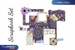 Dream Catcher with Vintage Seamless Pattern - Scrapbook Set Product Image 1