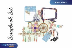 Dream Catcher with Vintage Seamless Pattern - Scrapbook Set Product Image 1