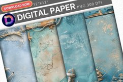 Scrapbooking nautical Digital Paper Product Image 1