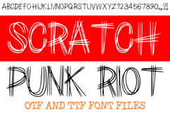 Scratch Punk Riot Lettering ABC Font Typeface Alphabet OTF Product Image 1