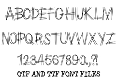 Scratch Riot Lettering ABC Punk Font Typeface Alphabet OTF Product Image 2