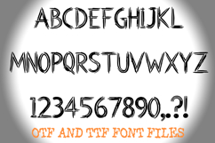 Scratched Etch Letters Alphabet ABC Text Font Hand Drawn OTF Product Image 2