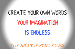 Scratched Etch Letters Alphabet ABC Text Font Hand Drawn OTF Product Image 3