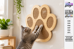 Cat Scratcher Laser Cut Bundle | Wall Mounted Cat Scratching Product Image 18