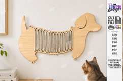 Cat Scratcher Laser Cut Bundle | Wall Mounted Cat Scratching Product Image 7