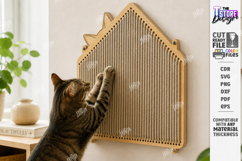 Cat Scratcher Laser Cut Bundle | Wall Mounted Cat Scratching Product Image 20