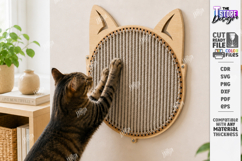 Cat Scratcher Laser Cut Bundle | Wall Mounted Cat Scratching Product Image 21