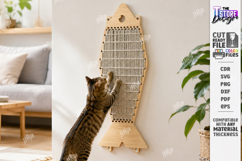 Cat Scratcher Laser Cut Bundle | Wall Mounted Cat Scratching Product Image 4