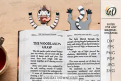 Funny Animals Bookmark Laser Cut. Page Holder SVG Product Image 1