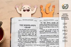 Funny Animals Bookmark Laser Cut. Page Holder SVG Product Image 1
