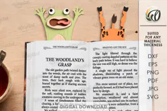 Funny Animals Bookmark Laser Cut. Page Holder SVG Product Image 1