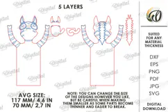 Funny Animals Bookmark Laser Cut. Page Holder SVG Product Image 2