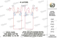 Funny Animals Bookmark Laser Cut. Page Holder SVG Product Image 3