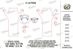 Funny Animals Bookmark Laser Cut. Page Holder SVG Product Image 2
