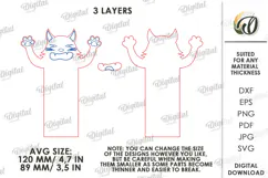 Funny Animals Bookmark Laser Cut. Page Holder SVG Product Image 2