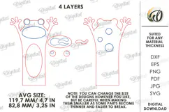 Funny Animals Bookmark Laser Cut. Page Holder SVG Product Image 2