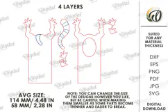 Funny Animals Bookmark Laser Cut. Page Holder SVG Product Image 3