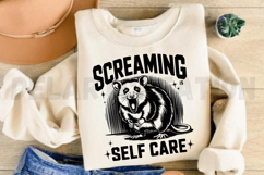 Screaming Is Self Care SVG Product Image 2