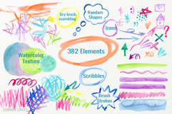 Watercolor Scribbles and Doodles Product Image 2