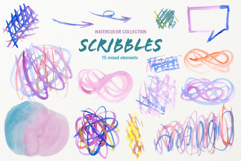 Watercolor Scribbles and Doodles Product Image 4